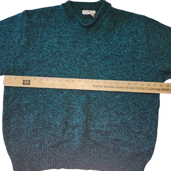 Eastern Mountain Sports Teal Crewneck Wool Sweater. Sz. XL - Picture 4 of 6